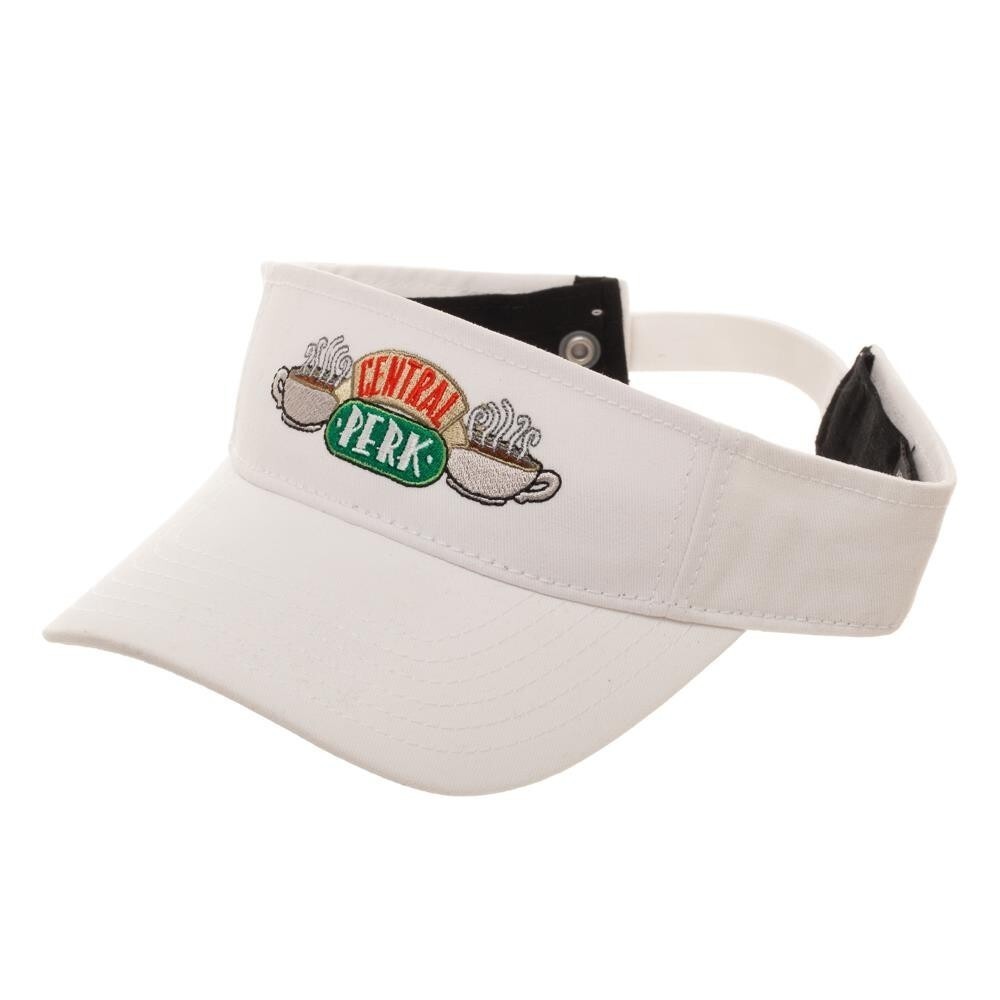 Friends TV Show Visor Hat Central Perk Coffee Shop White Cosplay Barista